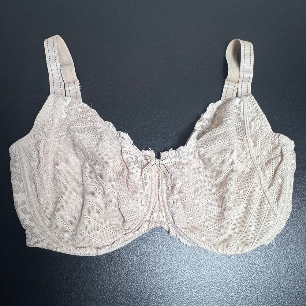 Chantelle Rive Gauche Full Coverage Unlined‎ Underwire Bra 34H Beige C32810